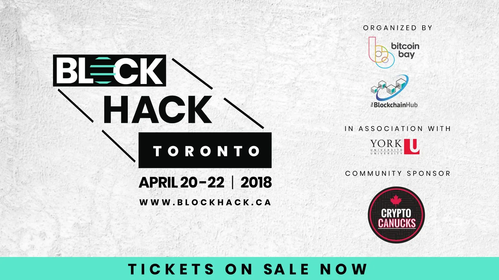 Bitcoin Bay and The Blockchain Hub Presents BlockHack Toronto