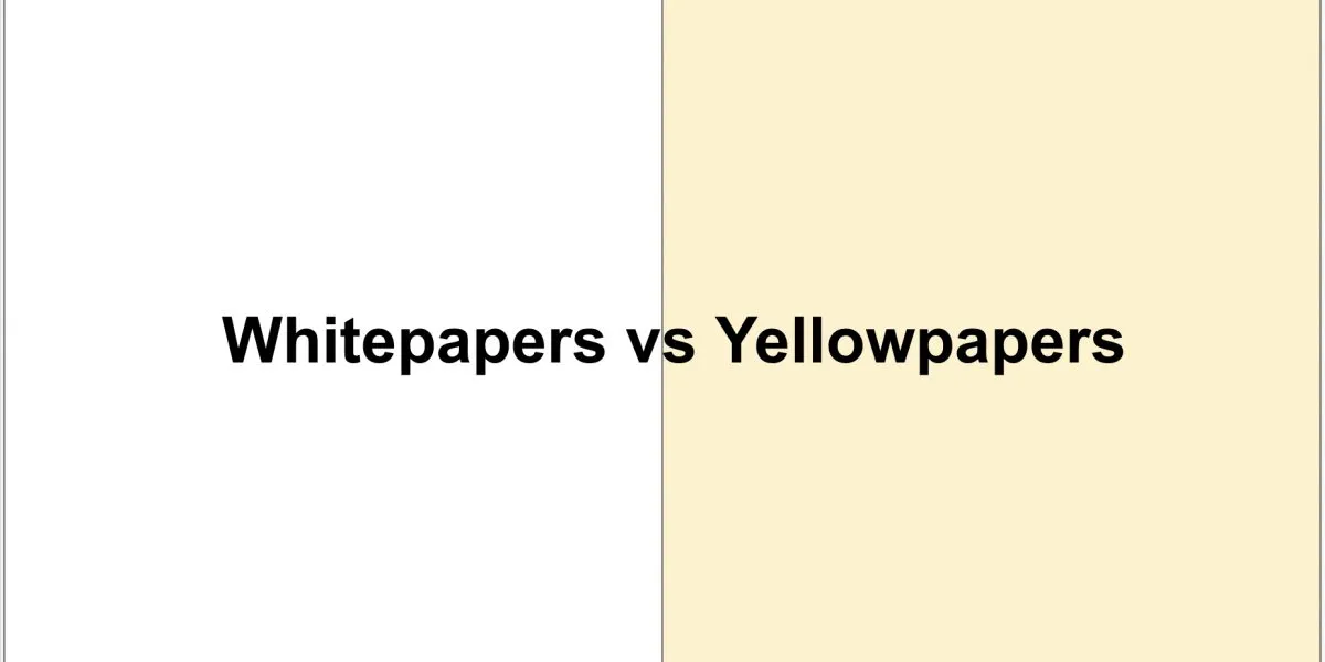Whitepaper Versus Yellowpaper: What is the Difference?